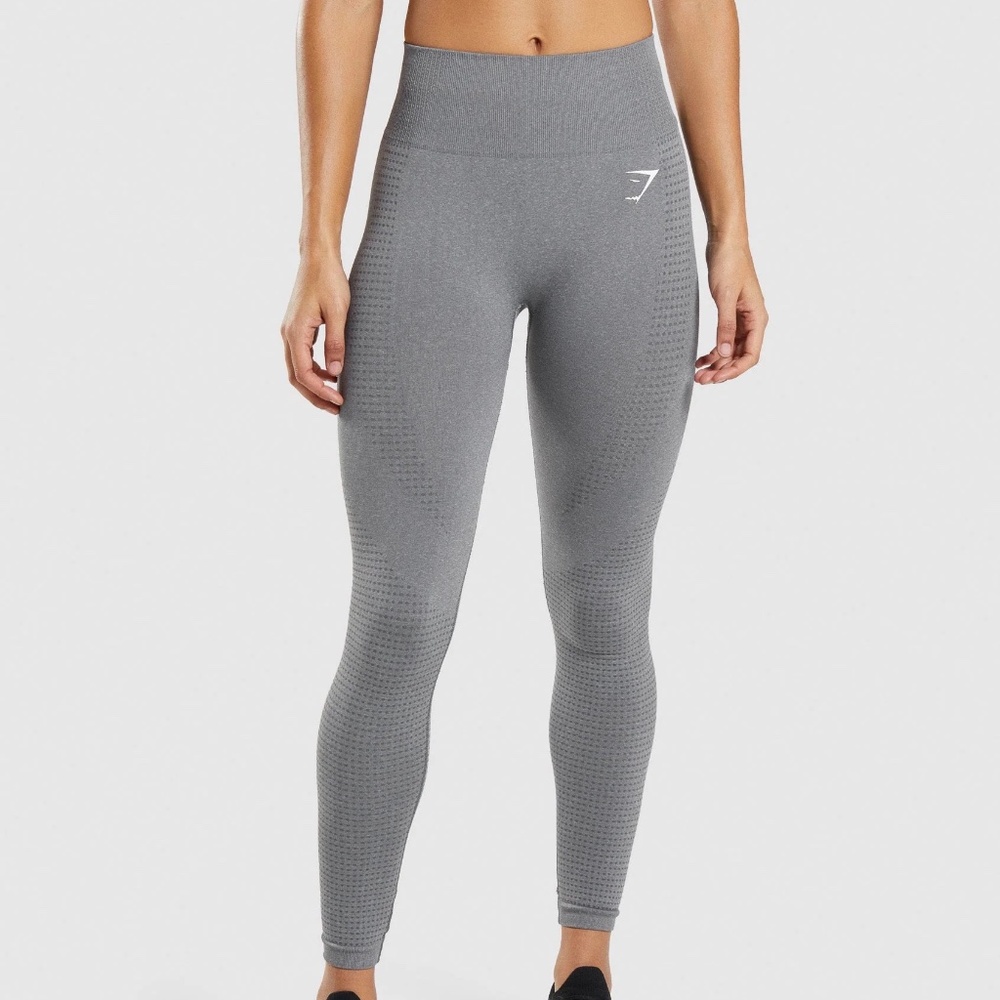 Gymshark Grey full length leggings size small